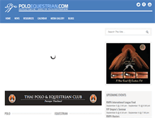 Tablet Screenshot of poloequestrian.com